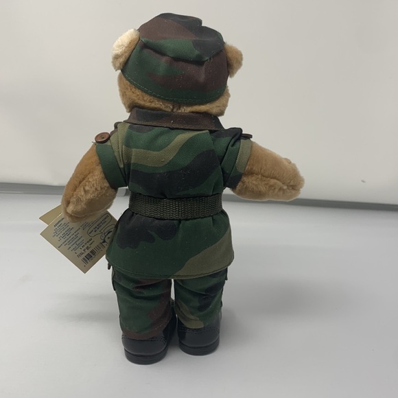 COLLECTIBLE 10'' Mini US Army Female Teddy Bear in Camo Uniform Item No. 1-1875B - Picture 8 of 11